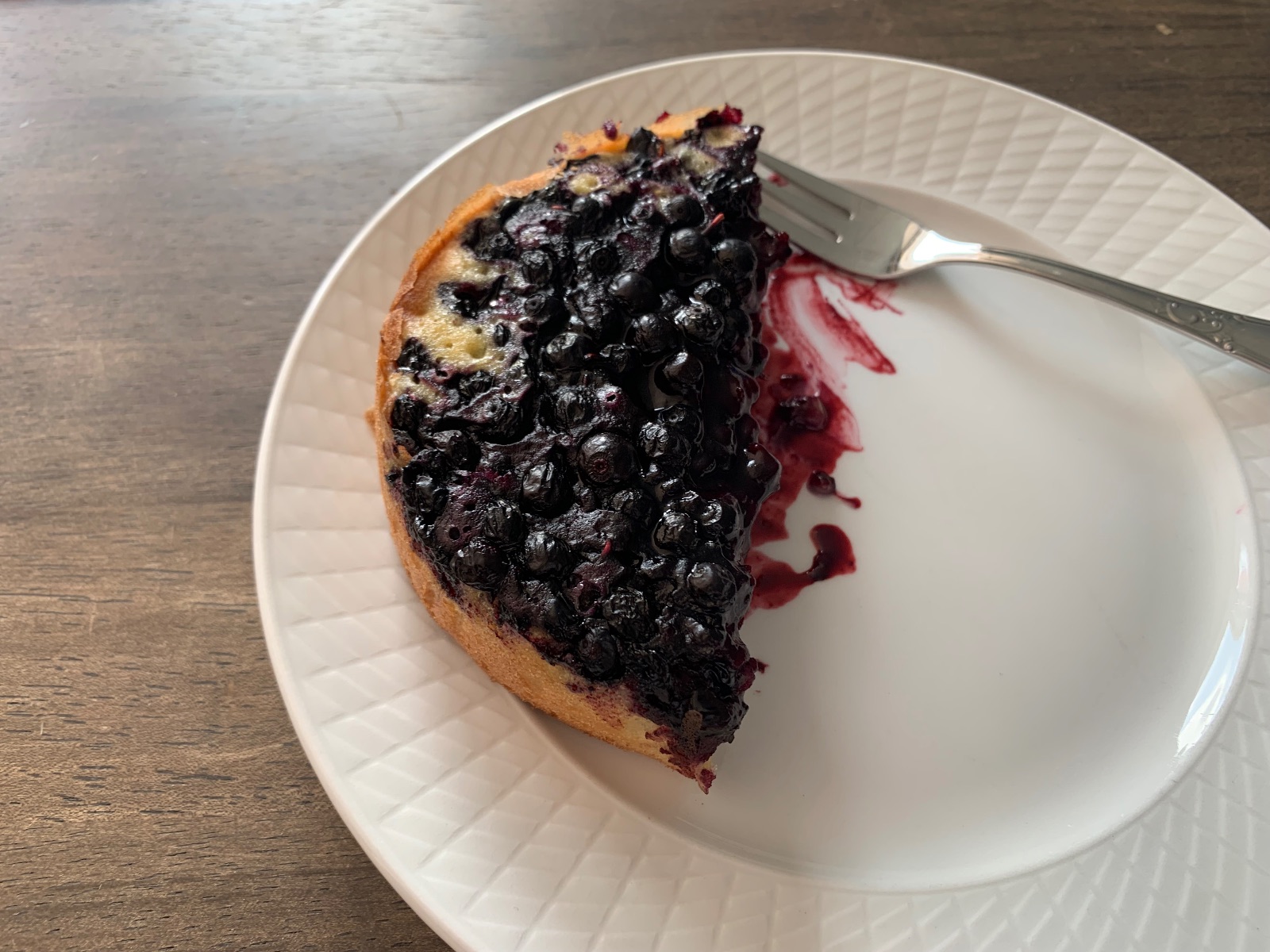 Blåbærkladdkake